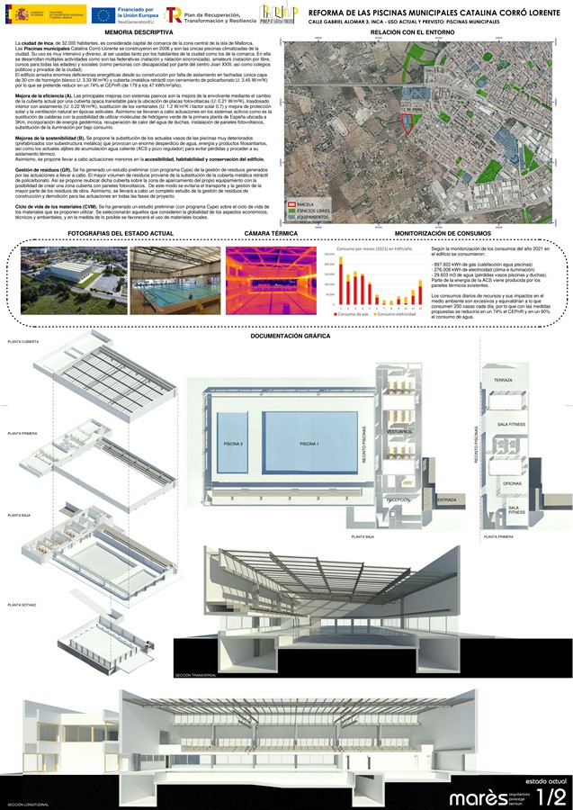Rehabilitació energètica piscines municipals Inca